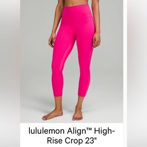 sonic pink align leggings